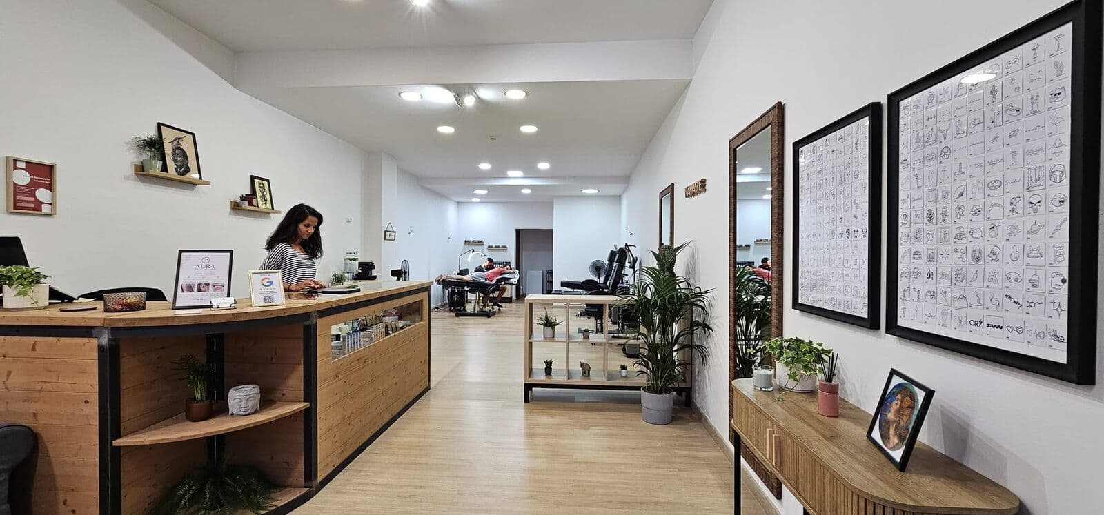 Inside the Aura Tattoo & Meaning studio in Albufeira