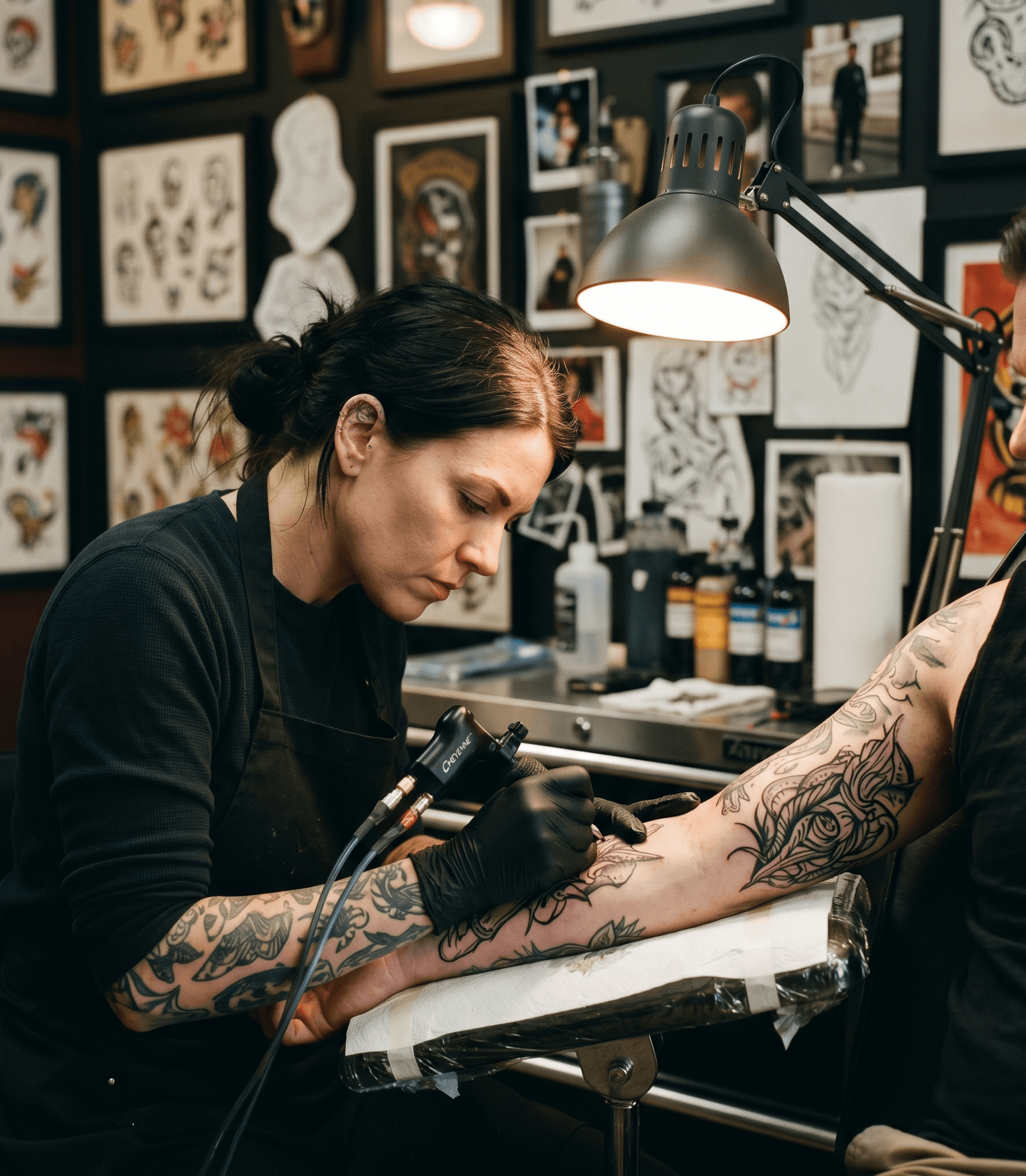 Artista de tatuajes en solitario con presencia online profesional