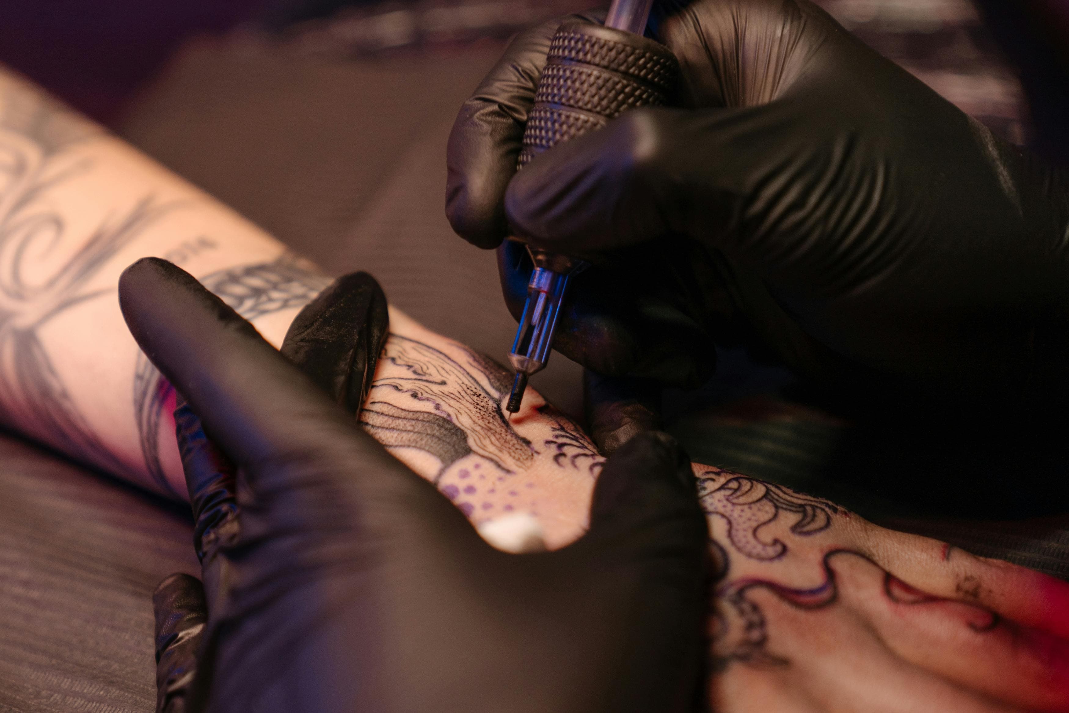 Tattoo studio workspace